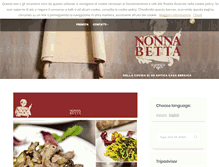 Tablet Screenshot of nonnabetta.it
